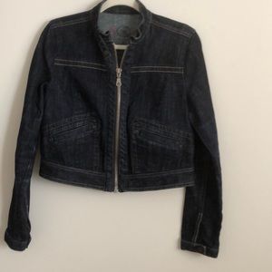 Gap Denim Jacket Short Moto size Large
